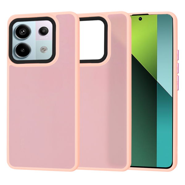Husa pentru Xiaomi Poco X6 / Note 13 Pro 5G, Techsuit, HaloFrost, Roz