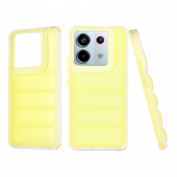 Husa pentru Xiaomi Poco X6 / Note 13 Pro 5G, Techsuit, Wave Shield, Galbena