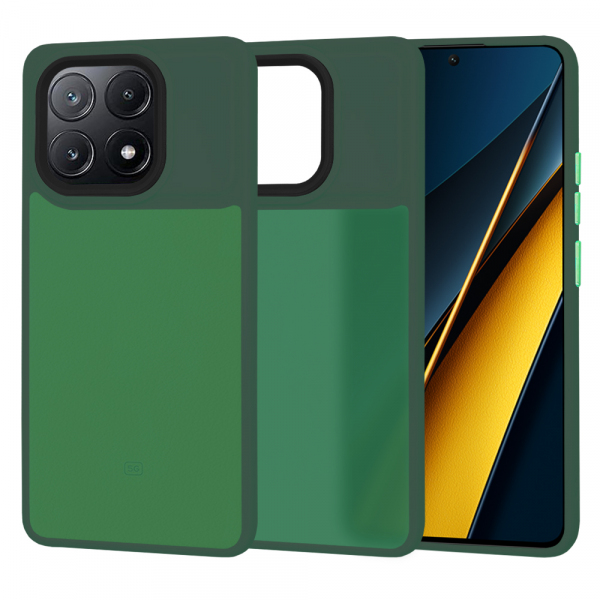 Husa pentru Xiaomi Poco X6 Pro, Techsuit, HaloFrost, Verde