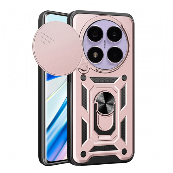 Husa pentru Xiaomi Poco X7 / Note 14 Pro 5G, Techsuit, CamShield, Roz
