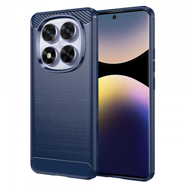 Husa pentru Xiaomi Poco X7 / Note 14 Pro 5G, Techsuit, Carbon, Albastra