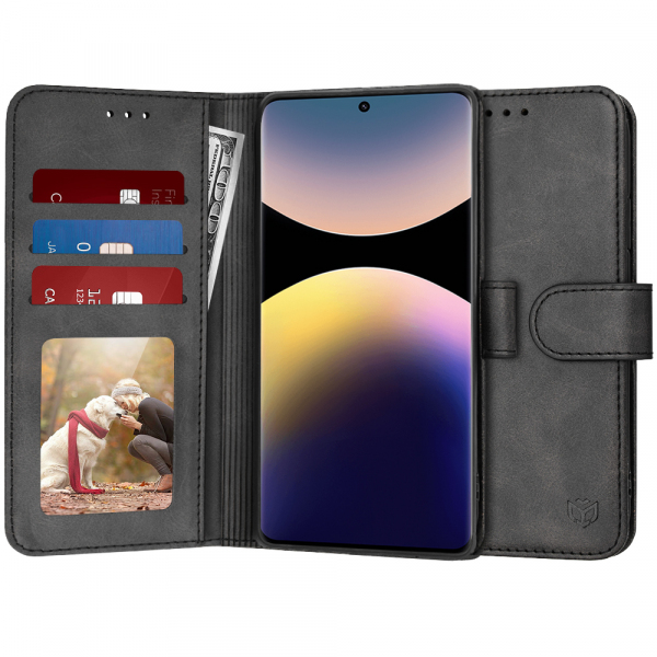 Husa pentru Xiaomi Poco X7 / Note 14 Pro 5G, Techsuit, Diary Book, Neagra