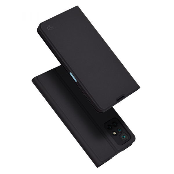 Husa pentru Xiaomi Redmi 10 2022 / 10 (2021), Techsuit, Magskin Book, Neagra
