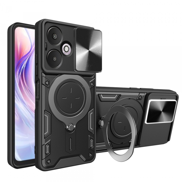 Husa pentru Xiaomi Redmi 13C 5G, Techsuit, CamGuard Pro, Neagra