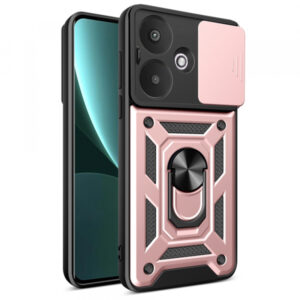 Husa pentru Xiaomi Redmi 13C 5G, Techsuit, CamShield, Roz