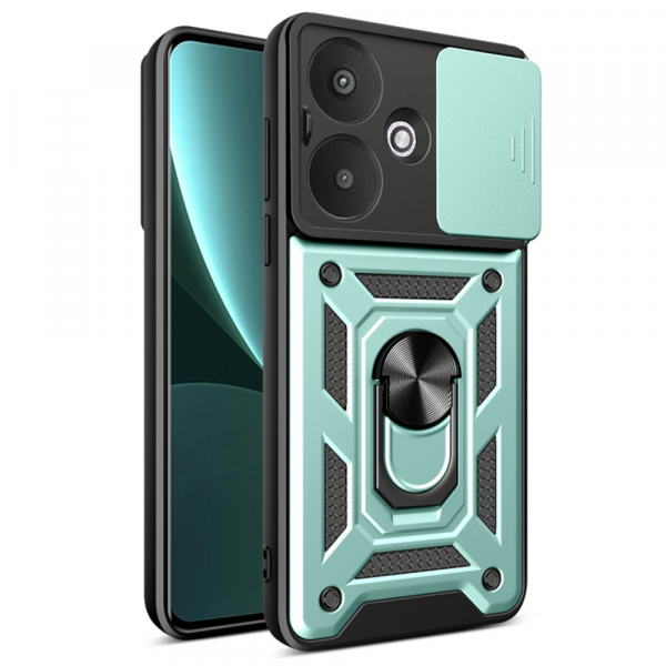 Husa pentru Xiaomi Redmi 13C 5G, Techsuit, CamShield, Verde