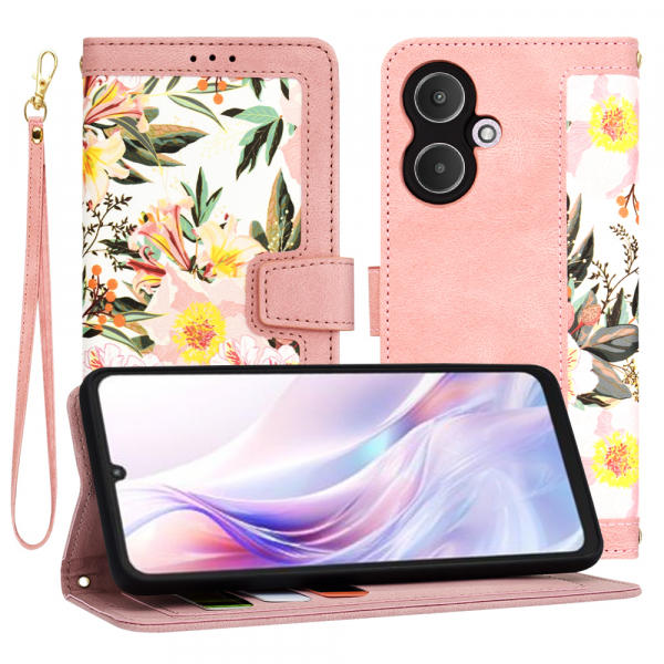 Husa pentru Xiaomi Redmi 13C 5G, Techsuit, FlipCraft, Roz