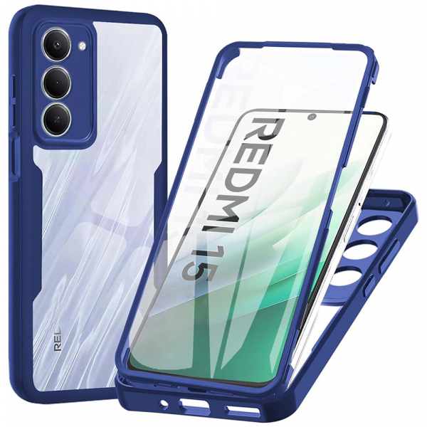 Husa pentru Xiaomi Redmi 15 5G / 15 4G, Techsuit, ColorVerse 360, Albastra