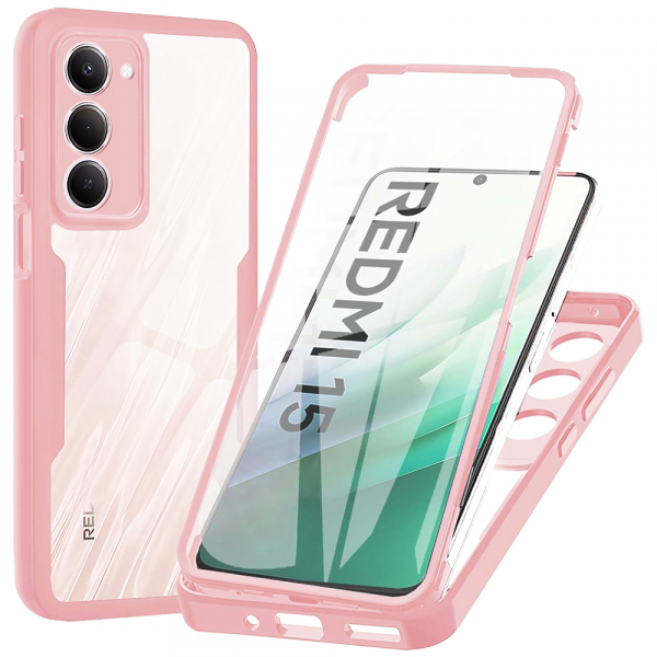 Husa pentru Xiaomi Redmi 15 5G / 15 4G, Techsuit, ColorVerse 360, Roz