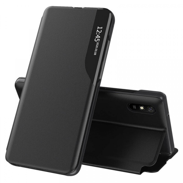 Husa pentru Xiaomi Redmi 9AT / 9A, Techsuit, eFold, Neagra