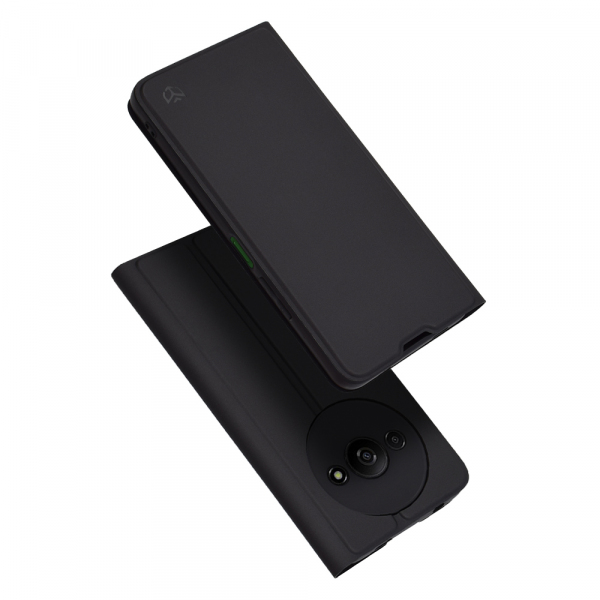 Husa pentru Xiaomi Redmi A3x / A3, Techsuit, Magskin Book, Neagra