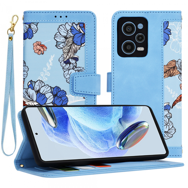 Husa pentru Xiaomi Redmi Note 12 Pro 5G, Techsuit, FlipCraft, Bleu