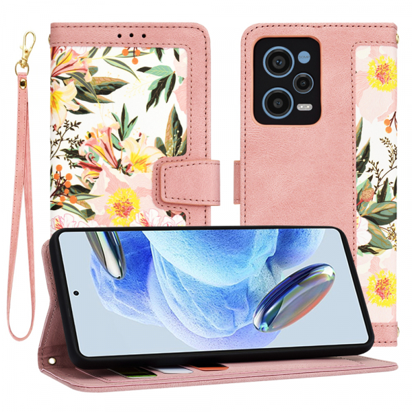 Husa pentru Xiaomi Redmi Note 12 Pro 5G, Techsuit, FlipCraft, Roz