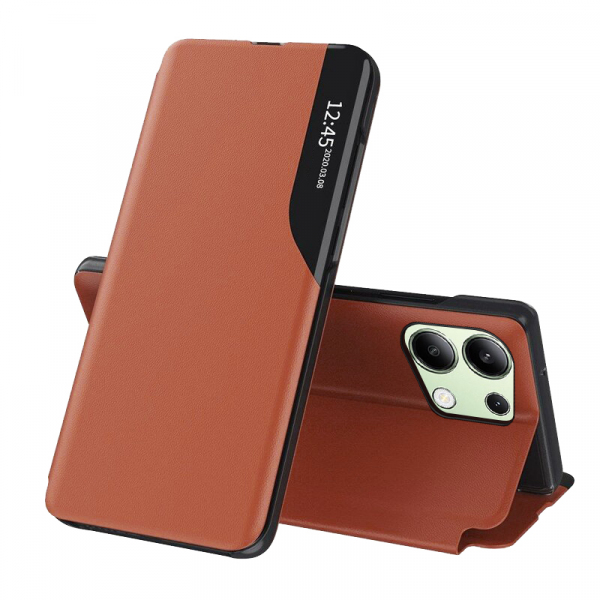 Husa pentru Xiaomi Redmi Note 13 4G, Techsuit, eFold, Portocalie