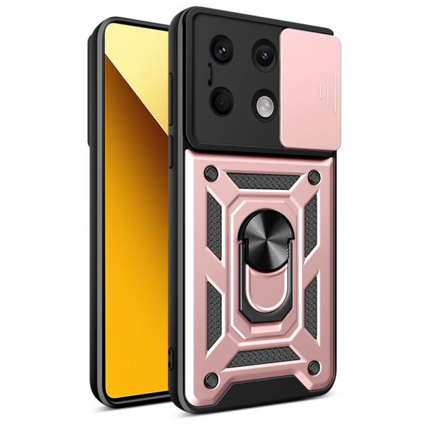 Husa pentru Xiaomi Redmi Note 13 5G, Techsuit, CamShield, Roz