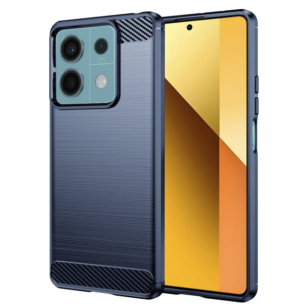 Husa pentru Xiaomi Redmi Note 13 5G, Techsuit, Carbon, Albastra