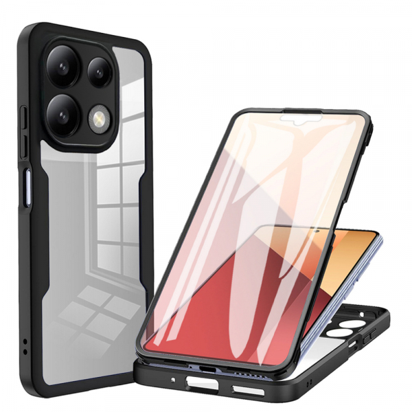 Husa pentru Xiaomi Redmi Note 13 5G, Techsuit, ColorVerse 360, Neagra
