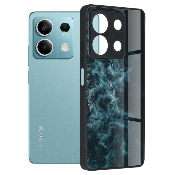 Husa pentru Xiaomi Redmi Note 13 5G, Techsuit, Glaze, Albastra