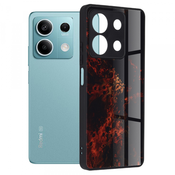 Husa pentru Xiaomi Redmi Note 13 5G, Techsuit, Glaze, Rosie