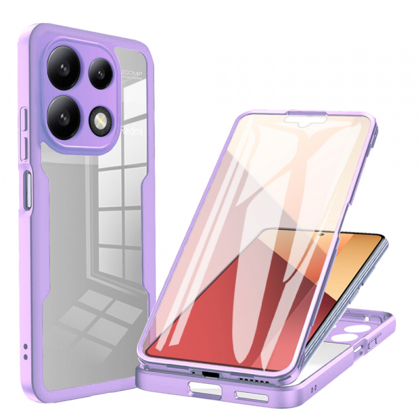 Husa pentru Xiaomi Redmi Note 13 Pro 4G / Poco M6 Pro 4G, Techsuit, ColorVerse 360, Mov