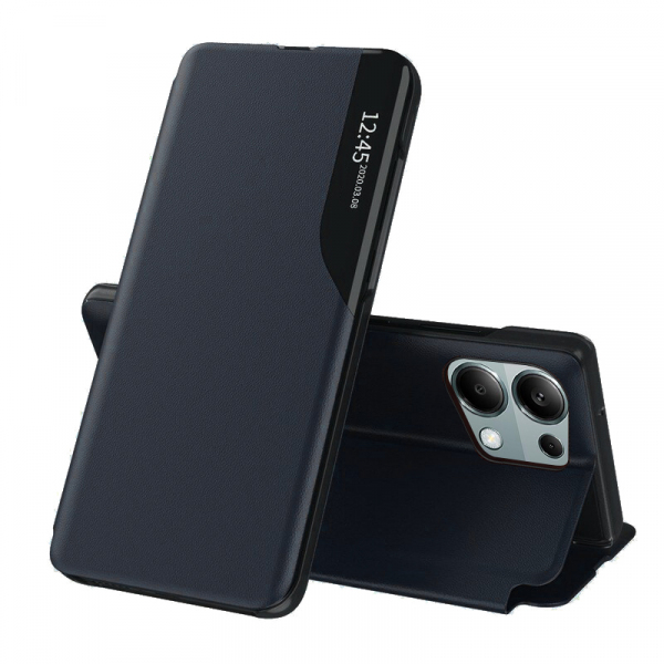 Husa pentru Xiaomi Redmi Note 13 Pro 4G / Poco M6 Pro 4G, Techsuit, eFold, Albastra Inchis