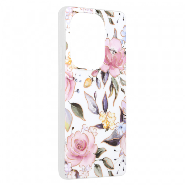 Husa pentru Xiaomi Redmi Note 13 Pro 4G / Poco M6 Pro 4G, Techsuit, Marble, Alba