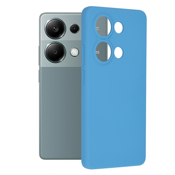Husa pentru Xiaomi Redmi Note 13 Pro 4G / Poco M6 Pro 4G, Techsuit, Soft Edge, Albastra