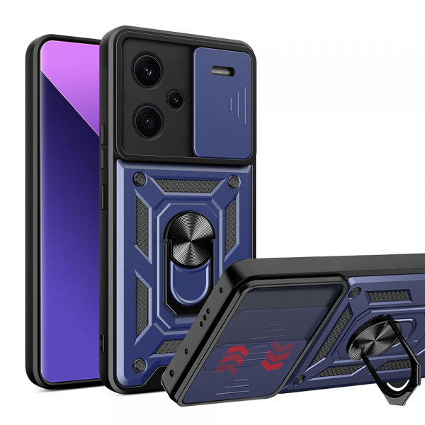 Husa pentru Xiaomi Redmi Note 13 Pro+, Techsuit, CamShield, Albastra