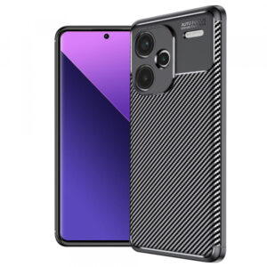 Husa pentru Xiaomi Redmi Note 13 Pro+, Techsuit, CarbonFiber, Neagra