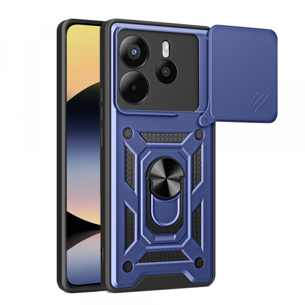 Husa pentru Xiaomi Redmi Note 14 4G (Regional), Techsuit, CamShield, Albastra