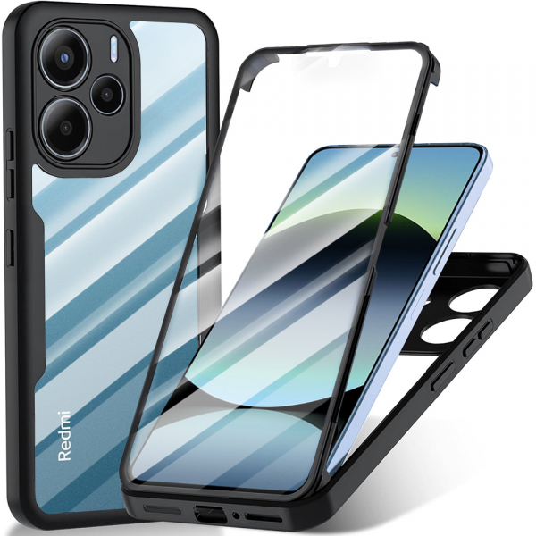 Husa pentru Xiaomi Redmi Note 14 4G (Regional), Techsuit, ColorVerse 360, Neagra