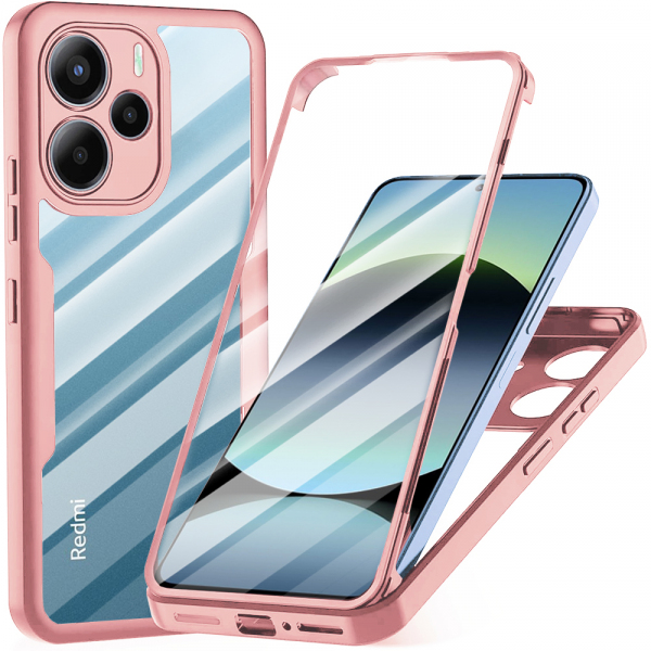 Husa pentru Xiaomi Redmi Note 14 4G (Regional), Techsuit, ColorVerse 360, Roz
