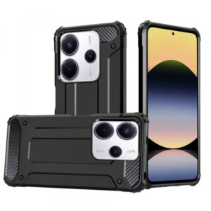 Husa pentru Xiaomi Redmi Note 14 4G (Regional), Techsuit, Hybrid Armor, Neagra
