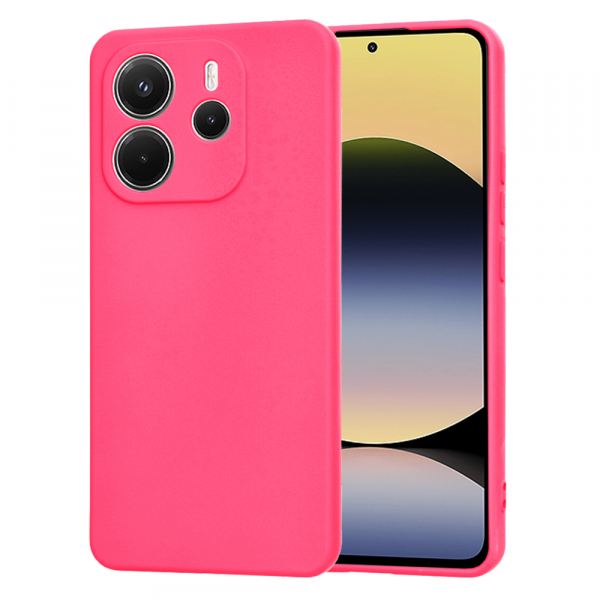 Husa pentru Xiaomi Redmi Note 14 4G (Regional), Techsuit, SoftFlex, Roz Inchis