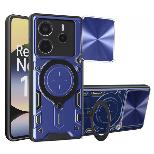 Husa pentru Xiaomi Redmi Note 14 4G (Standard), Techsuit, CamGuard Pro, Albastra