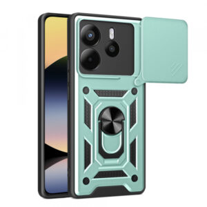 Husa pentru Xiaomi Redmi Note 14 4G (Standard), Techsuit, CamShield, Verde