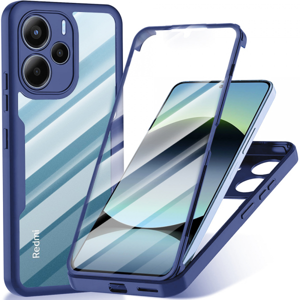 Husa pentru Xiaomi Redmi Note 14 4G (Standard), Techsuit, ColorVerse 360, Albastra