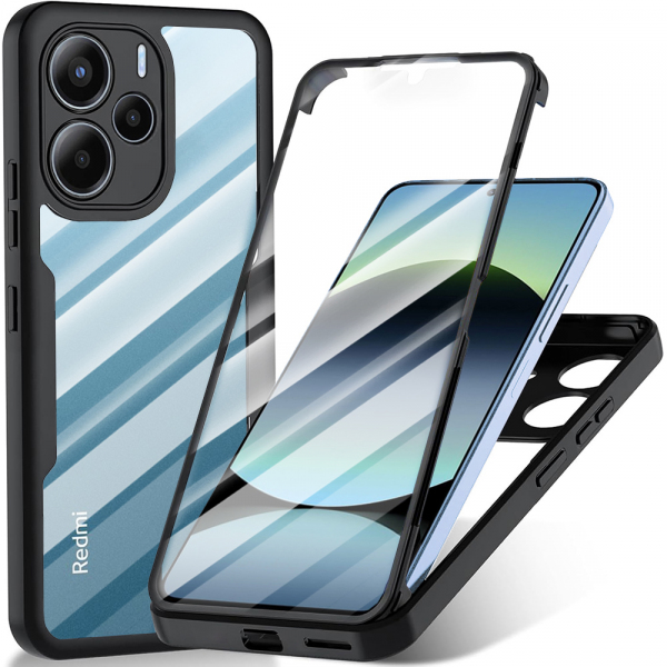 Husa pentru Xiaomi Redmi Note 14 4G (Standard), Techsuit, ColorVerse 360, Neagra