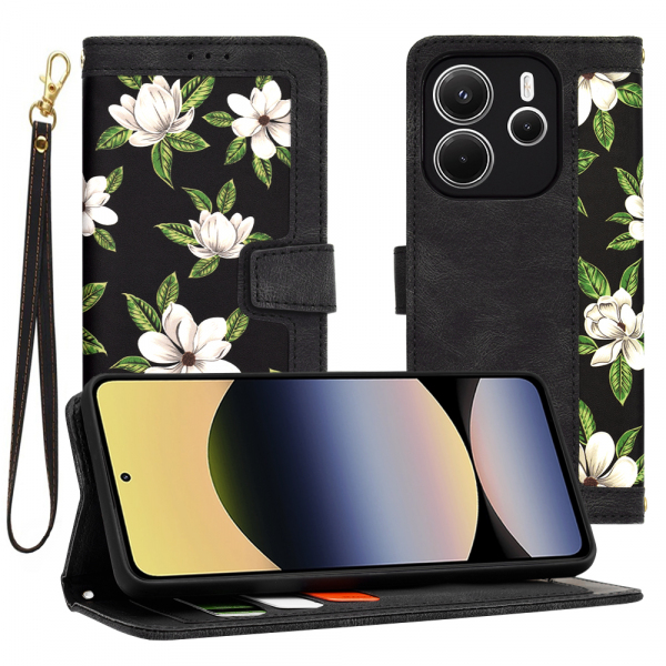 Husa pentru Xiaomi Redmi Note 14 4G (Standard), Techsuit, FlipCraft, Neagra