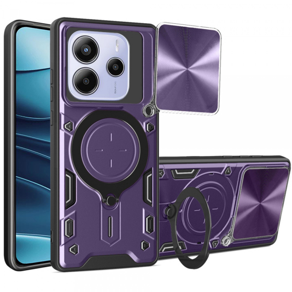 Husa pentru Xiaomi Redmi Note 14 5G, Techsuit, CamGuard Pro, Mov