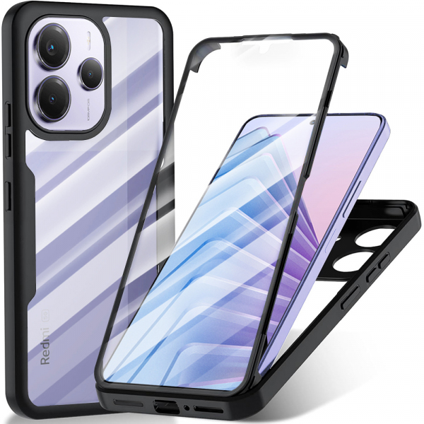Husa pentru Xiaomi Redmi Note 14 5G, Techsuit, ColorVerse 360, Neagra