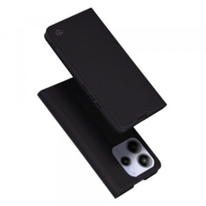 Husa pentru Xiaomi Redmi Note 14 5G, Techsuit, Magskin Book, Neagra
