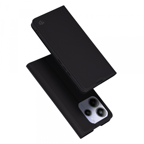 Husa pentru Xiaomi Redmi Note 14 5G, Techsuit, Magskin Book, Neagra