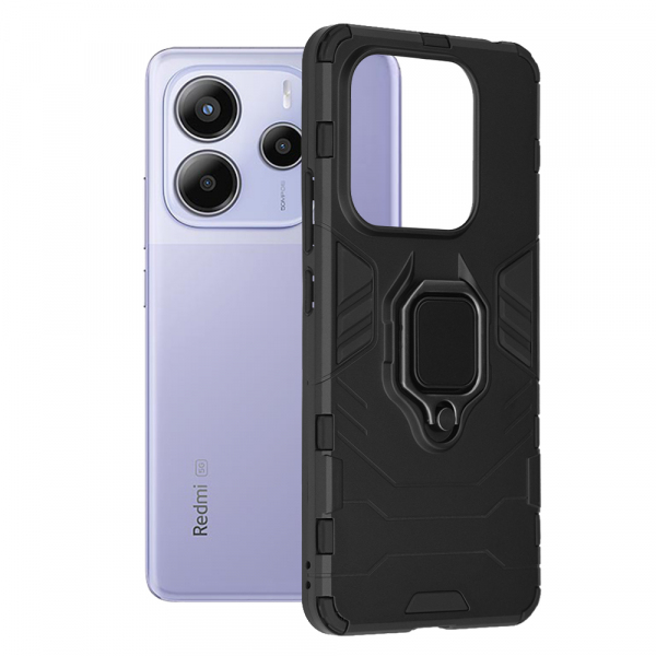 Husa pentru Xiaomi Redmi Note 14 5G, Techsuit, Shield, Neagra