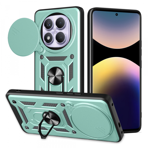 Husa pentru Xiaomi Redmi Note 14 Pro 4G, Techsuit, CamShield, Verde