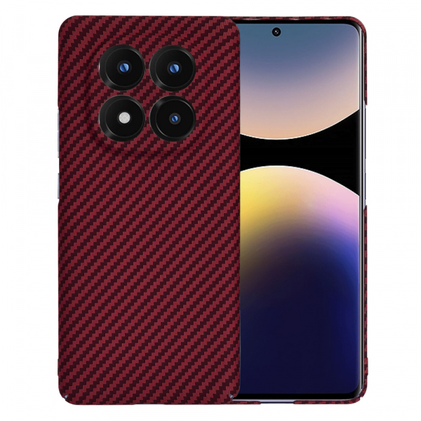Husa pentru Xiaomi Redmi Note 14 Pro+ 5G, Techsuit, Carbonite FiberShell, Rosie