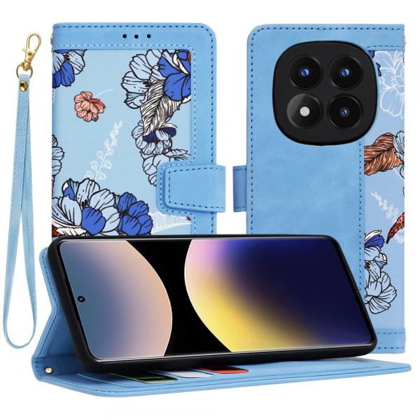 Husa pentru Xiaomi Redmi Note 14 Pro+ 5G, Techsuit, FlipCraft, Bleu