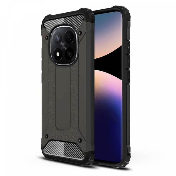 Husa pentru Xiaomi Redmi Note 14 Pro+ 5G, Techsuit, Hybrid Armor, Neagra