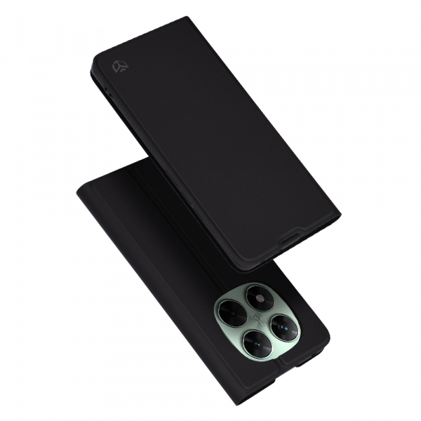 Husa pentru Xiaomi Redmi Note 14 Pro+ 5G, Techsuit, Magskin Book, Neagra
