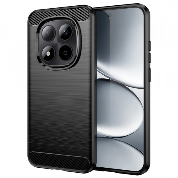 Husa pentru Xiaomi Redmi Note 15 Pro 4G, Techsuit, Carbon, Neagra